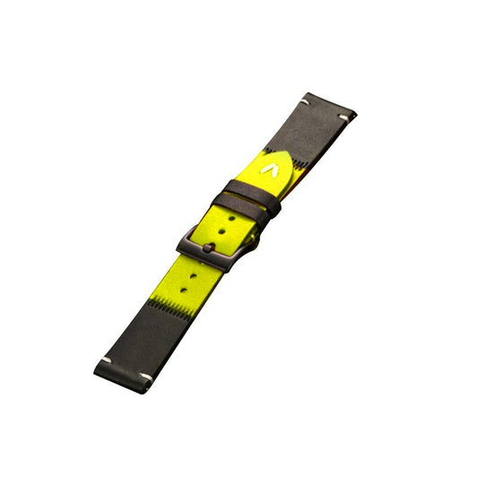 Yellow and Black leather strap 
